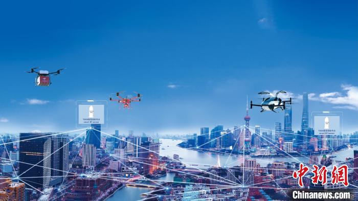 TDOA城市级网格化无人机低空监测网示意图 上海特金 供图